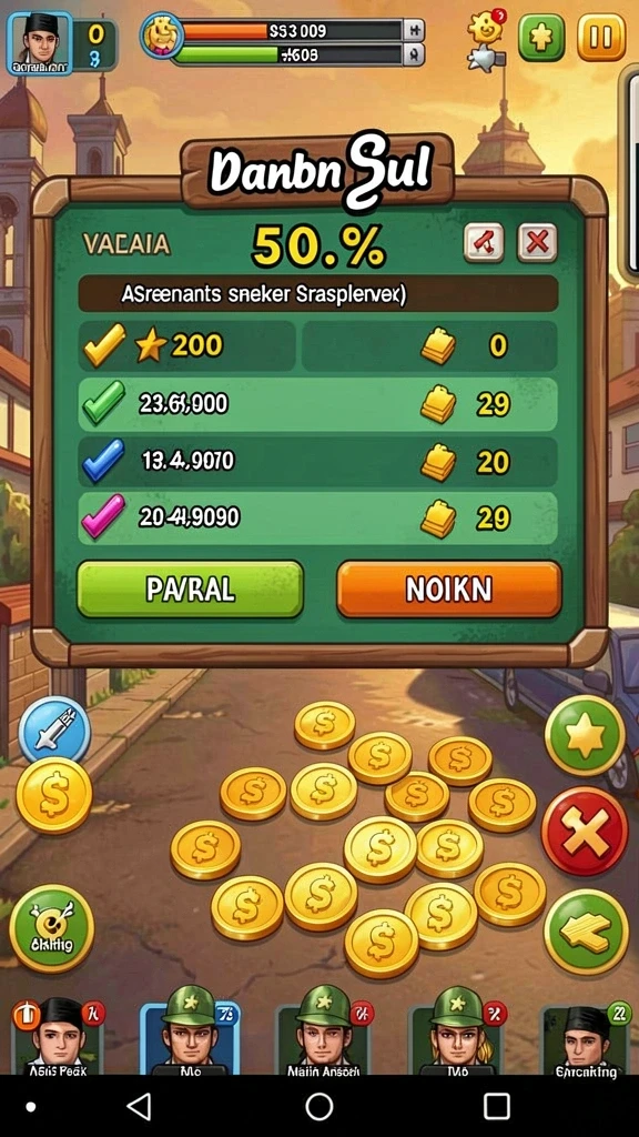 Tampilan menu utama yang menarik dan interaktif.