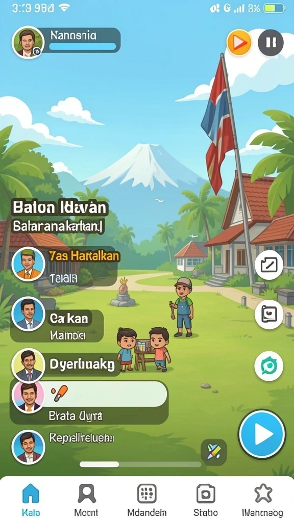 Level menantang penuh rintangan menarik.
