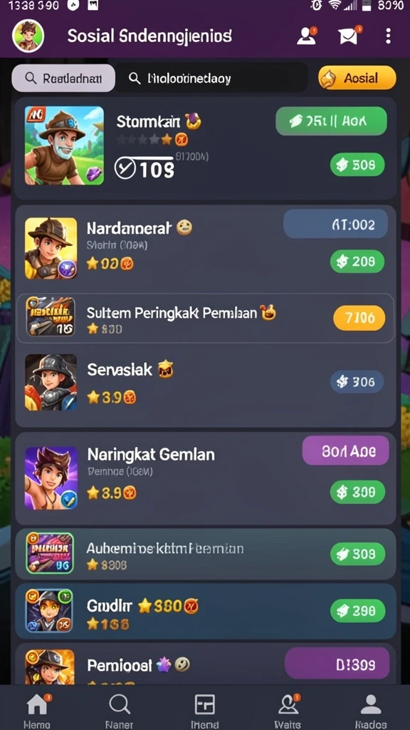 Fitur interaksi dengan pemain lain yang menyenangkan.