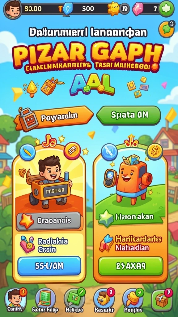 Tampilan awal permainan BINTANGMPO yang menarik.
