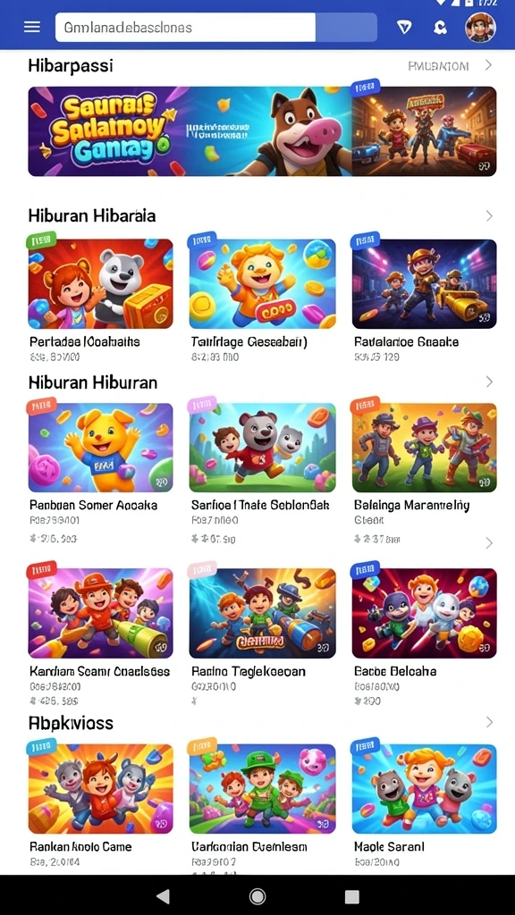 Tampilan antarmuka yang menarik dan modern.