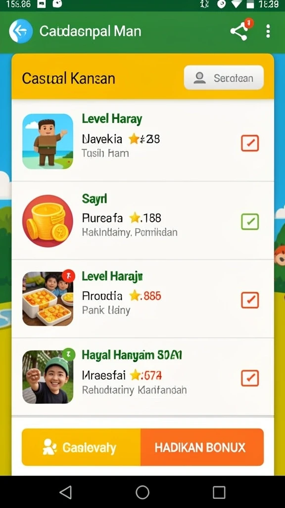 Fitur power-up yang bisa meningkatkan performa permainan.