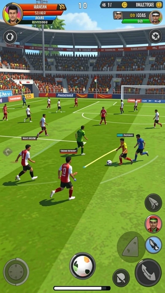 Screenshot menampilkan pemandangan menakjubkan di dunia DEWAGARUDA.