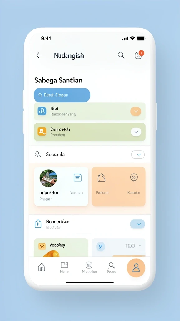 Menu utama dengan berbagai pilihan mode permainan.