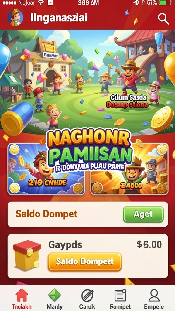 Fitur sosial untuk berinteraksi dengan pemain lain.