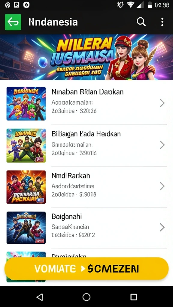 Tangkapan layar menampilkan grafik yang menawan.