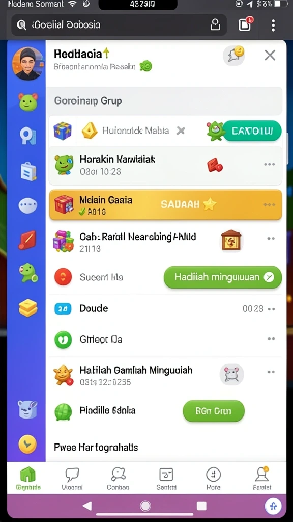 Karakter unik yang tersedia untuk dimainkan.