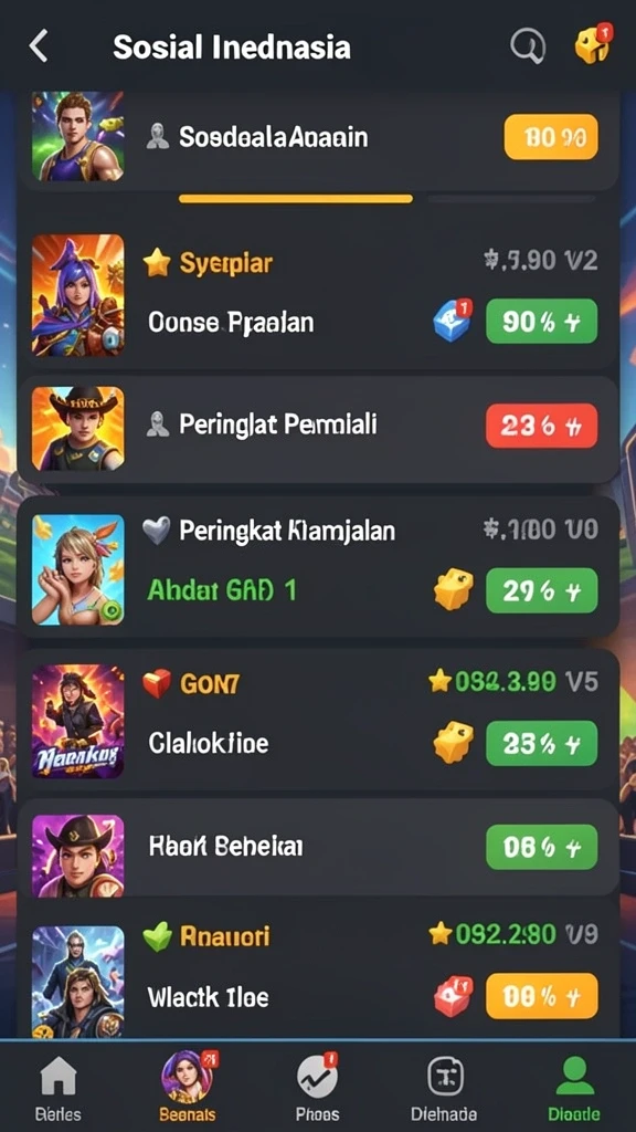 Mode multiplayer yang memungkinkan interaksi sosial antarpemain.