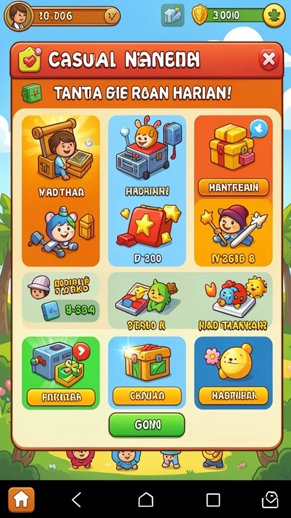 Karakter yang unik dan menarik.