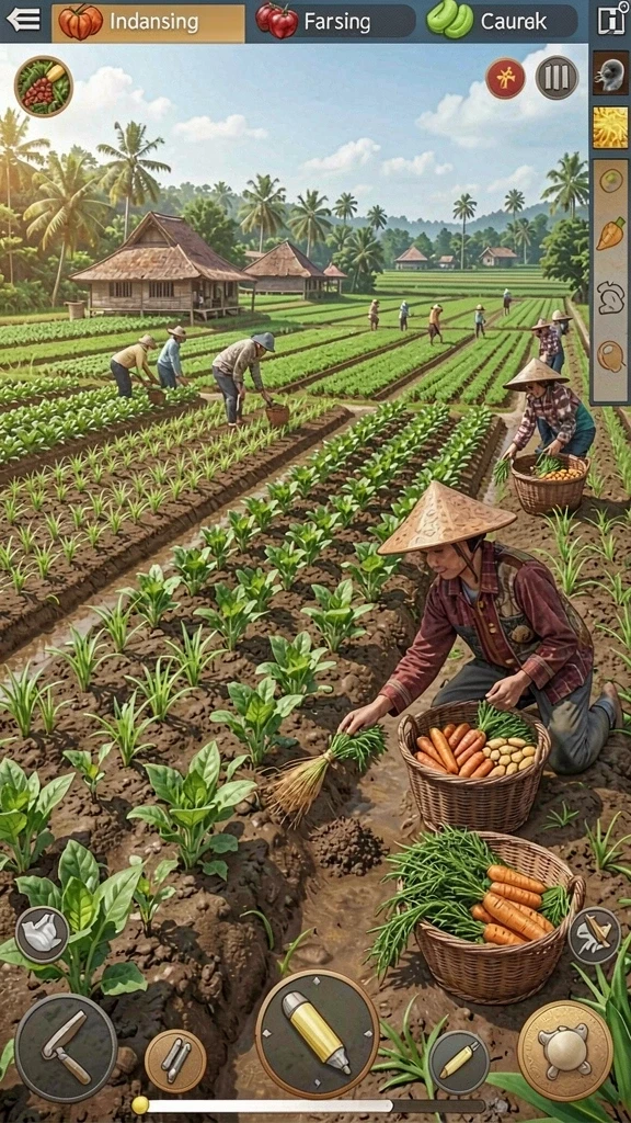Fitur multiplayer yang memungkinkan interaksi dengan teman.