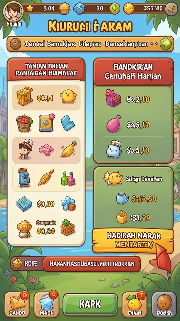 Fitur undian yang beragam dan interaktif.
