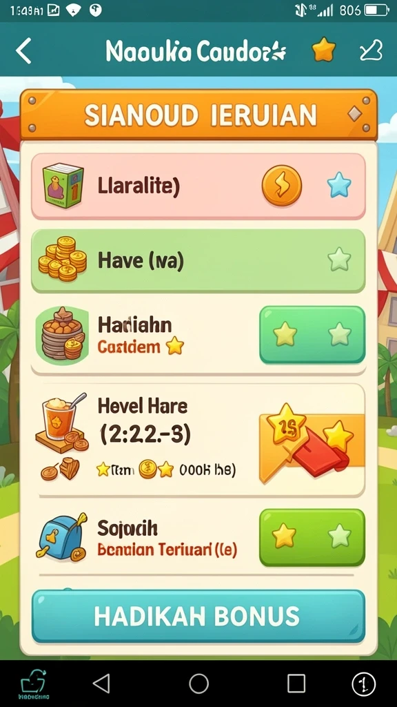 Leaderboards yang menambah semangat kompetisi.