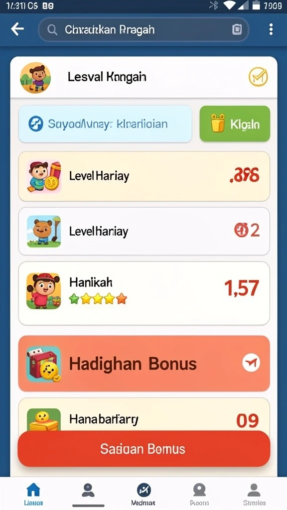 Bonus harian yang menarik dan menguntungkan bagi pengguna.