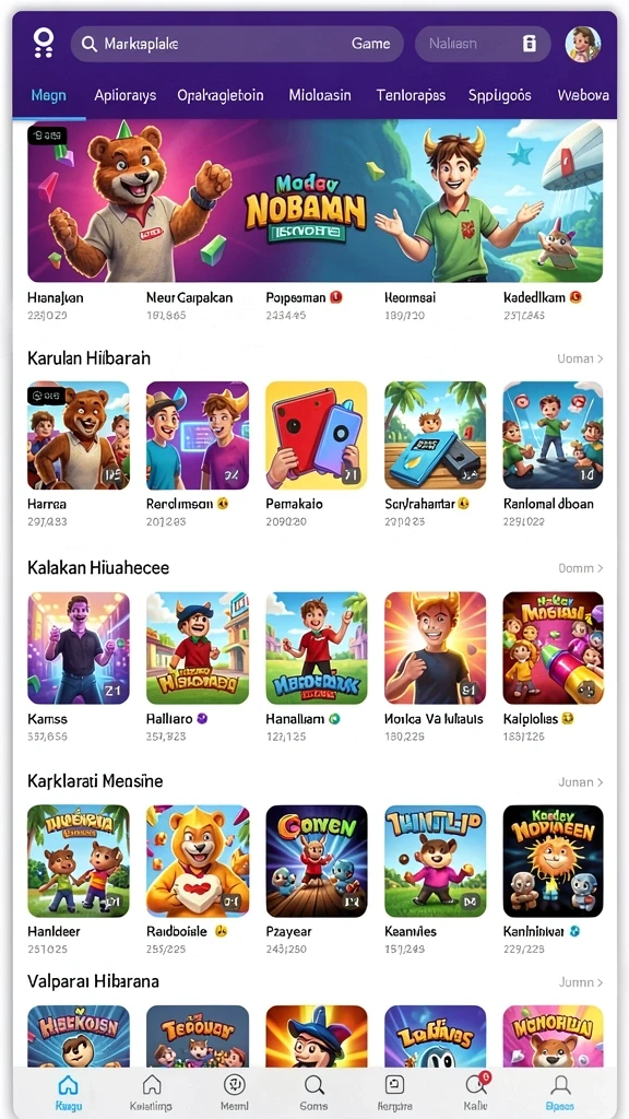 Karakter unik dengan kustomisasi yang mendalam.