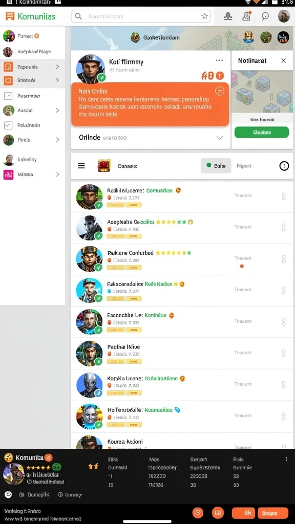 Tampilan antarmuka yang modern dan menarik.