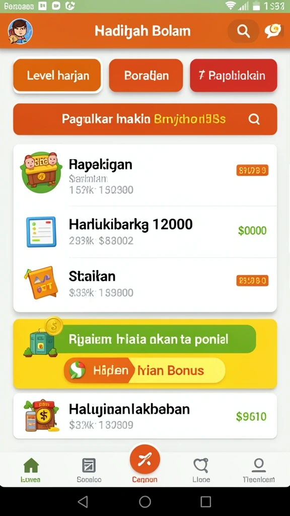 Sistem reward yang menarik dan memotivasi pemain.