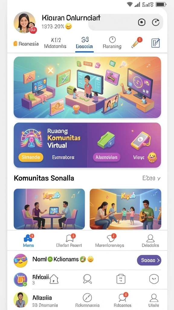 Tangkapan layar mode multiplayer dengan teman-teman.