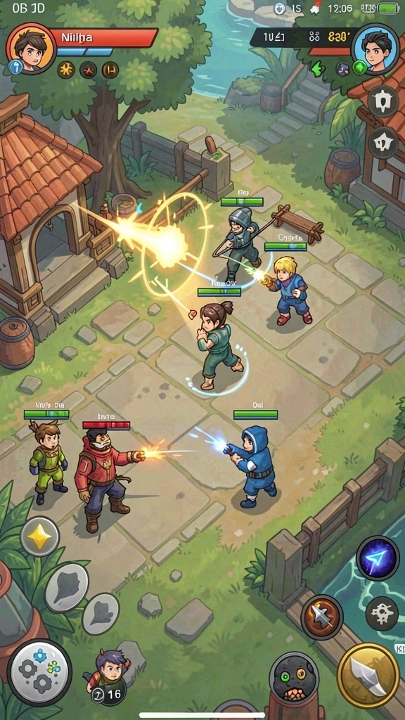 Mode multiplayer yang memungkinkan pemain berkolaborasi.