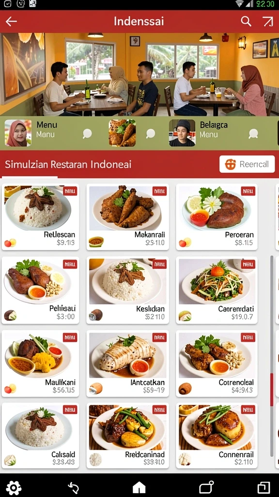 Tampilan antarmuka yang menarik dan mudah digunakan.