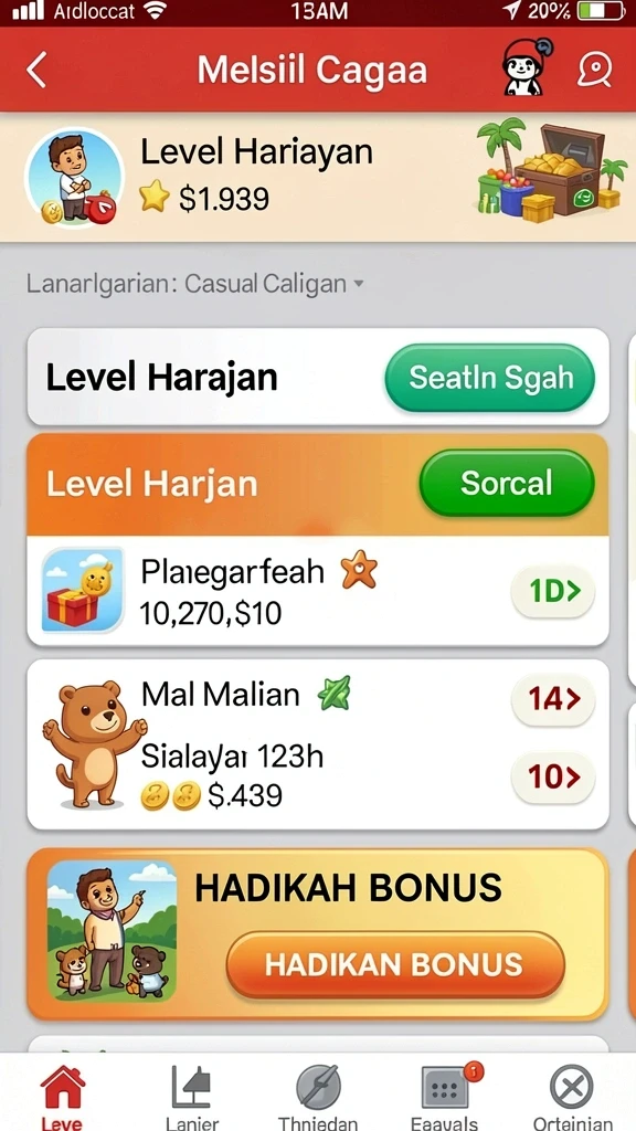 Screenshot menampilkan berbagai pilihan permainan kasino yang tersedia.
